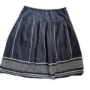 Dress Barn Black Tan Embroidered Skirt size 16W
